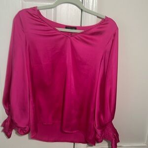 I’m selling this beautiful hot pink satin blouse for half the price!